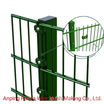 ゲート低炭素鋼の両側ワイヤーフェンス